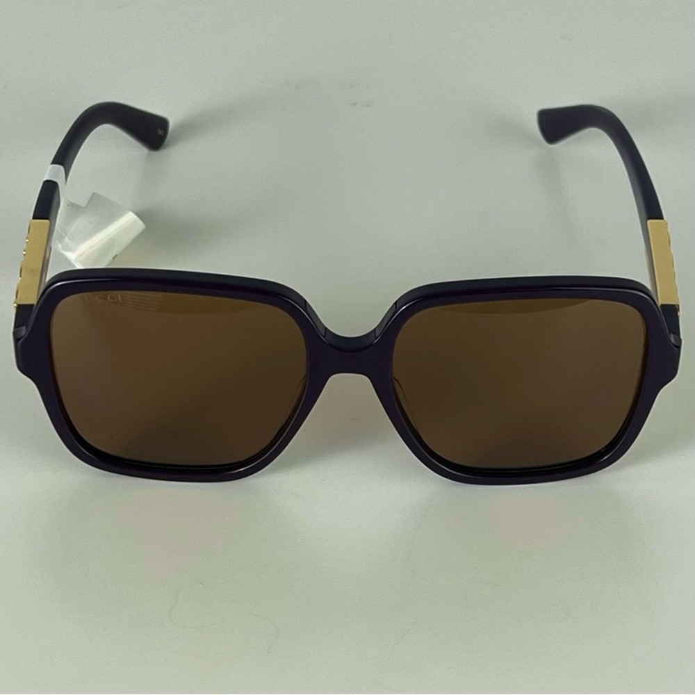 NEW GUCCI AUTHENTIC DESIGNER SQUARE SUNGLASSES NWT - image 4
